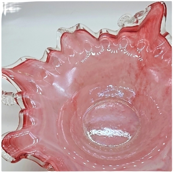 Blown Glass Pink Decorative Bowl - Picture 7 of 14